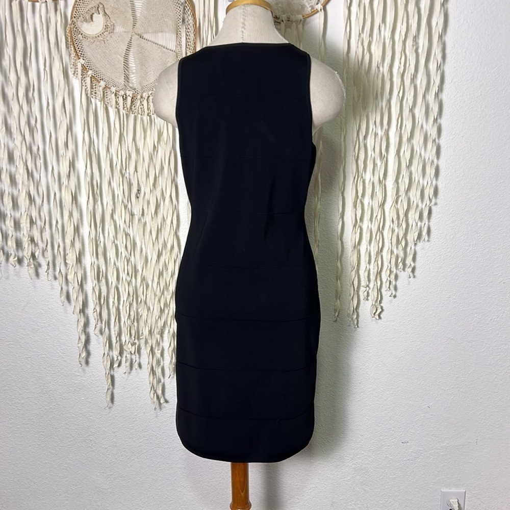 Theory Sleeveless Ribbed Crewneck Bodycon Mini Dress Size M - Picture 5 of 11